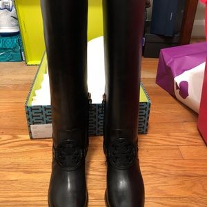 Black Tory Burch Leather Boots